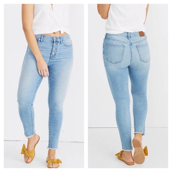 Madewell Denim - Madewell 9” High Rise Skinny Crop Light Wash Jeans